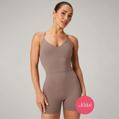 Fabletics dámský sportovní overal hnědý – Hledejceny.cz
