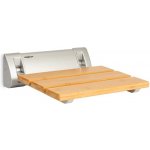 OneConcept Arielle, sedátko do sprchy, bambus, hliník, sklápěcí, 160 kg, dřevo Bambus – Zboží Dáma