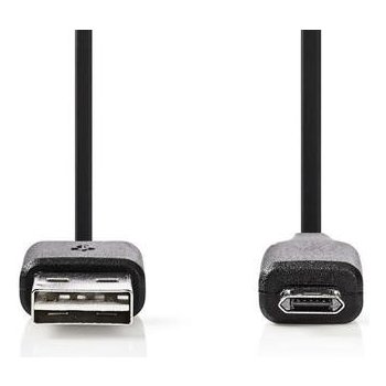 Nedis CCGB60510BK10 USB 2.0, A Zástrčka - Micro B Reverzibilní Zástrčka, 1m, černý