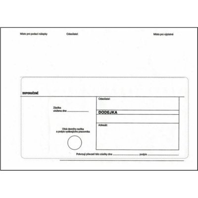 Obálky dodejky C5, bez pruhu, oblá klopa, navlh. lep., 1000ks – Zboží Živě