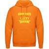 Pánská mikina s potiskem AWDis Hoodie Mikina Dobré dny začínají pivem Orange Crush