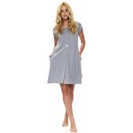 Dn-nightwear TCB.9703 dámská noční košile šedá – Zboží Mobilmania