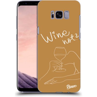 Pouzdro Picasee silikonové Samsung Galaxy S8+ G955F - Wine not čiré – Zboží Mobilmania