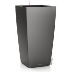 Lechuza Květináč Cubico Premium 40 antracitová metalický 40 x 40 x 75 cm – Hledejceny.cz