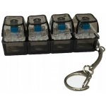 Přívěsek na klíče Fidget klávesnice antistresová dřevo bezbarvé – Zboží Dáma