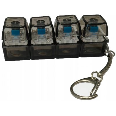 Přívěsek na klíče Fidget klávesnice antistresová dřevo bezbarvé – Zboží Dáma