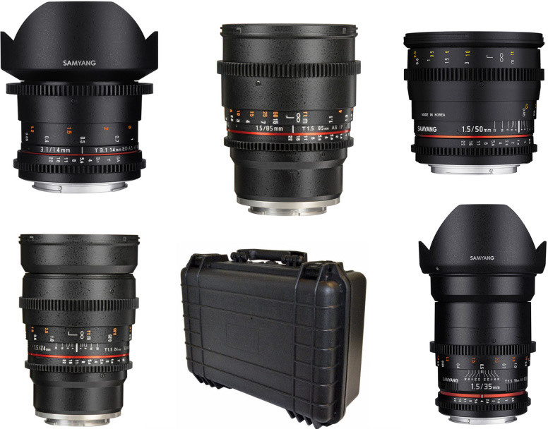 Samyang VDSLR 14/24/35/50/85 II Shooter set Sony E-mount