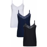 Eldar 3Pack Camisole Lula Black White Navy Blue – Zboží Dáma