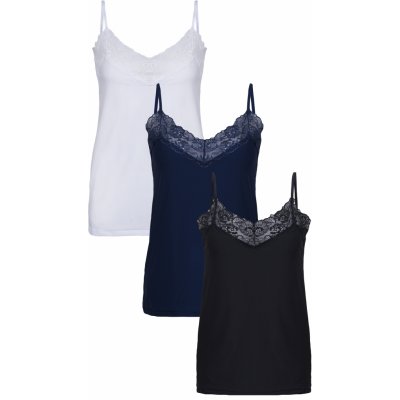 Eldar 3Pack Camisole Lula Black White Navy Blue – Zboží Mobilmania