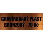 Gravírovaný štítek Barva štítku gravír: bronzový – Zboží Dáma