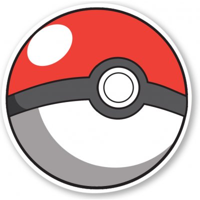 Pokémon Samolepka Pokéball – Zboží Živě