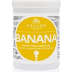 Kallos banánová posilující maska obsahující komplex vitamínů Banana Hair mask with multi-vitamin komplex 1000 ml – Zboží Dáma