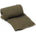 Ferm Living Ručník z organické bavlny Olive 50 × 100 cm, zelená barva, textil – Sleviste.cz