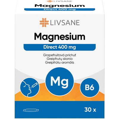 Livsane Magnesium Direct 400 mg grapefruit 30 sáčků – Hledejceny.cz