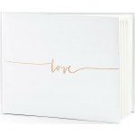 Paris Dekorace Svatební kniha "Love" růžové zlato, 22 listů – Hledejceny.cz