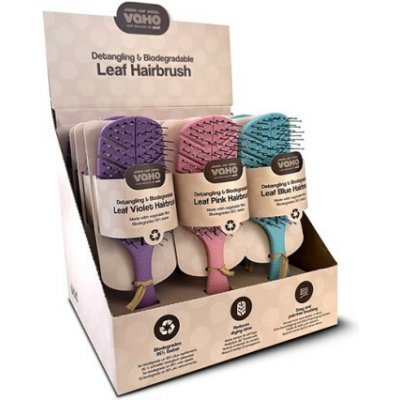 Sada kartáčů WAD – 12 ks ve tvaru listu rozčesávací a šetrné k vlasům – Sleviste.cz