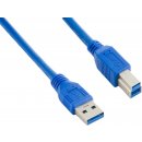 4World 08945 USB 3.0 AM-BM 1m, modrý