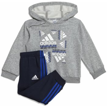 adidas dětská tepláková souprava bluv FL šedá