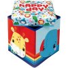 Taburet Arditex FISHER-PRICE Úložný box s víkem / taburetka 2v1, HAPPY DAY, FP10300