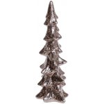 Keramický třpytivý dekorační vánoční stromek Mocca 14*11*37 cm Chic Antique – Hledejceny.cz