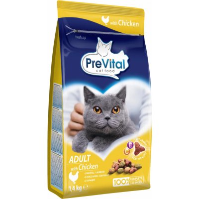 PreVital Indoor Kompletní krmivo pro dospělé kočky s kuřecím 1,4 kg – Hledejceny.cz