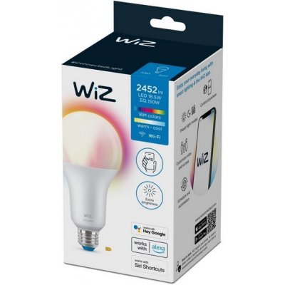 WiZ Colors 8719514554634 inteligentní žárovka LED E27 18,5W 2452lm 2200-6500K RGB stmívatelná – Zbozi.Blesk.cz