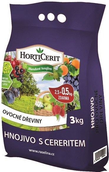 HORTICERIT- Hnojivo pro ovocné dřeviny 3kg