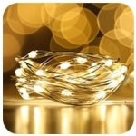 DENR Vnitřní vánoční mikro řetěz 100LED tmavý řetěz na baterie různé barvy TM-100 Barva: Teplá bílá – Hledejceny.cz