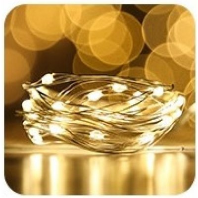 DENR Vnitřní vánoční mikro řetěz 100LED tmavý řetěz na baterie různé barvy TM-100 Barva: Teplá bílá – Hledejceny.cz