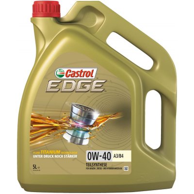 Castrol Edge Titanium A3/B4 0W-40 5 l – Zboží Mobilmania