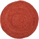 Bergner Prostírání kulaté UK-9403 Unika ratan červená 38cm – Sleviste.cz