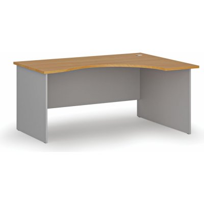 B2B Partner PRIMO GRAY 160x120 cm pravý šedá/buk 6131350 – Zboží Dáma