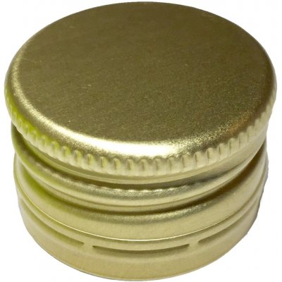 Uzávěr na lahve šroubovací 28x18 zlatý Od 1 ks: 1 ks – Zboží Dáma