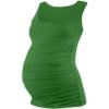 Těhotenské a kojící tričko Jožánek Johanka těhotenské tílko tmavě zelená
