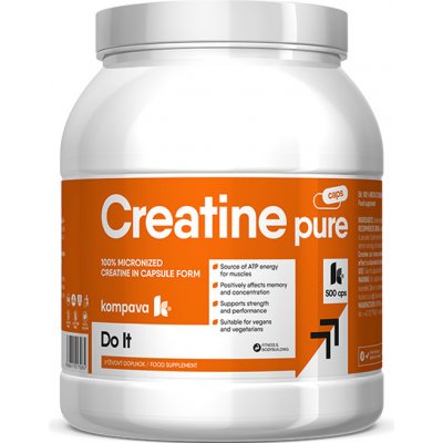 KOMPAVA Creatine Pure 500 kapslí – Zboží Dáma