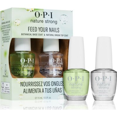 OPI Nature Strong krycí lak na nehty 15 ml + podkladový lak na nehty 15 ml