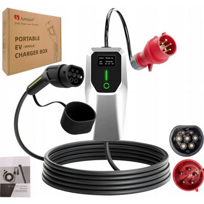 Junsun 22kW Typ 2 5m kabel 480V 3fázová zástrčka CEE 32A – Hledejceny.cz