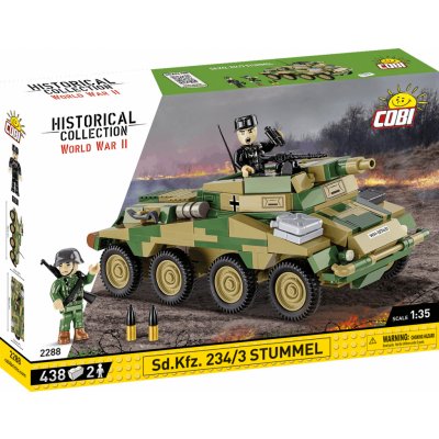 COBI 2288 World War II Německé pancéřové vozidlo Sd.Kfz. 234/3 Stummel 1:35