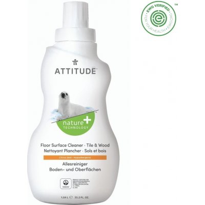 ATTITUDE Nature+ Čistič na podlahy a dřevo s vůní citronové kůry 1040 ml – Zbozi.Blesk.cz