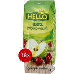 Hello 100% Jablko višeň 18 x 250 ml – Zbozi.Blesk.cz