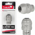 Adaptér pro závitníky M5–M12, 3/8", CrV - TVARDY – Hledejceny.cz