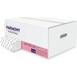Harmony Professional Z-Z ručníky 2 vrstvé bílé 157 ks x 20 bal – Zboží Dáma