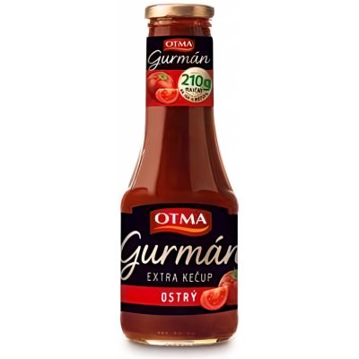 Otma Gurmán Extra kečup ostrý 520 g – Zboží Dáma