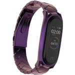 Xiaomi Mi Band 3/4/5/6 náhradní řemínek - V Style celokovový Fialová MBSCZ-5VSTFI – Zboží Živě
