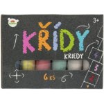 Teddies Křídy barevné chodníkové 6ks – Sleviste.cz