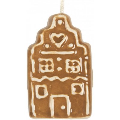 Clayre & Eef Závěsná ozdoba perníková chaloupka Gingerbread Cott - 4*4*6 cm – Hledejceny.cz