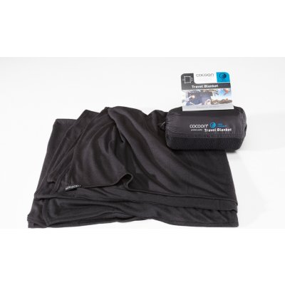 Cocoon Cestovní deka Travel Blanket Coolmax černá – Hledejceny.cz