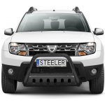 Ochranný rám "A" s příčkou a nápravovou deskou ČERNÝ - Dacia Duster (2010 - 2018)