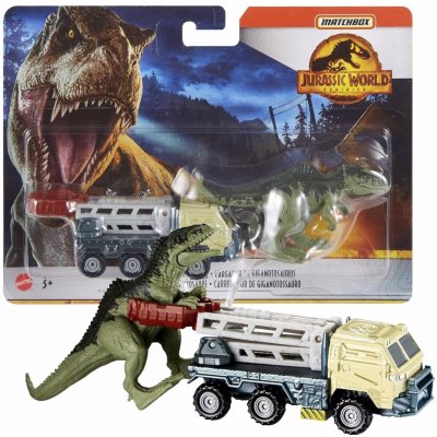 Matchbox Jurský Svět Transportér s dinosaurem Gigantosaurus – Zboží Dáma