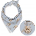 Biante dětský bavlněný šátek Sandra SA-615 Medvídci v košíčcích na modrém – Zboží Dáma